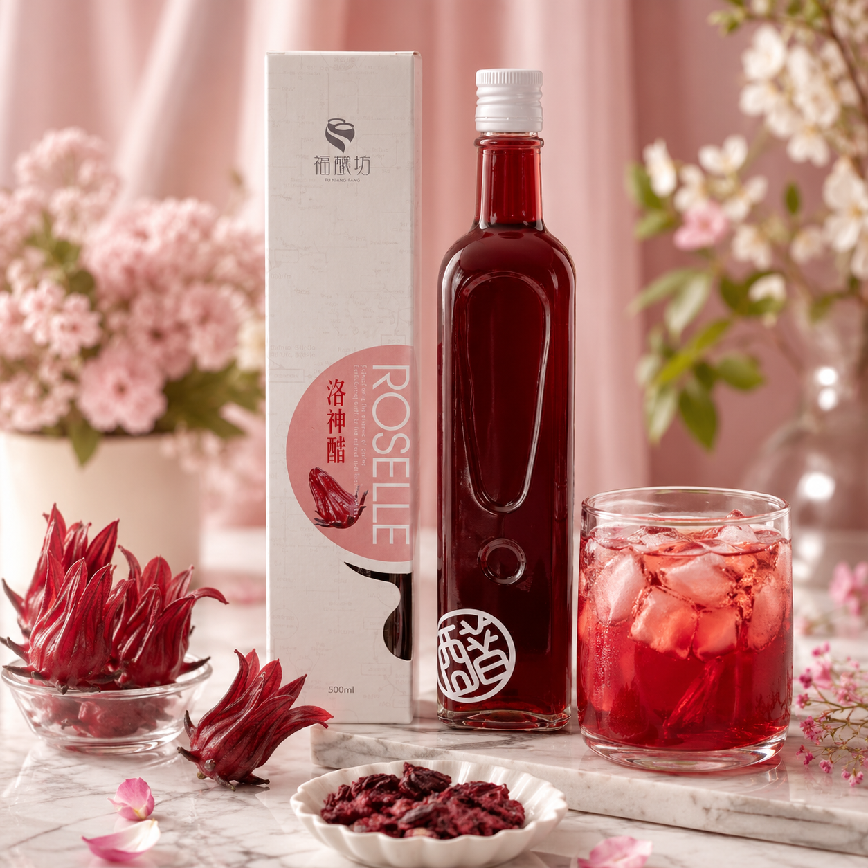 Fu Niang Fang Organic Roselle Fermented Vinegar
