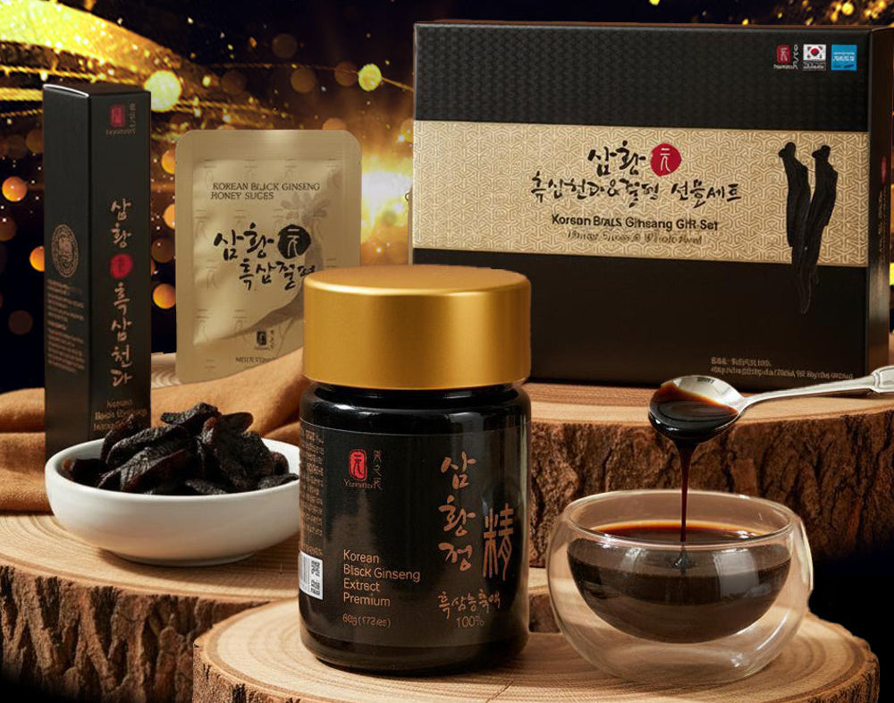 Ginseng Three-Piece Set (Ginseng slices、Ginseng essence、Black Ginseng )