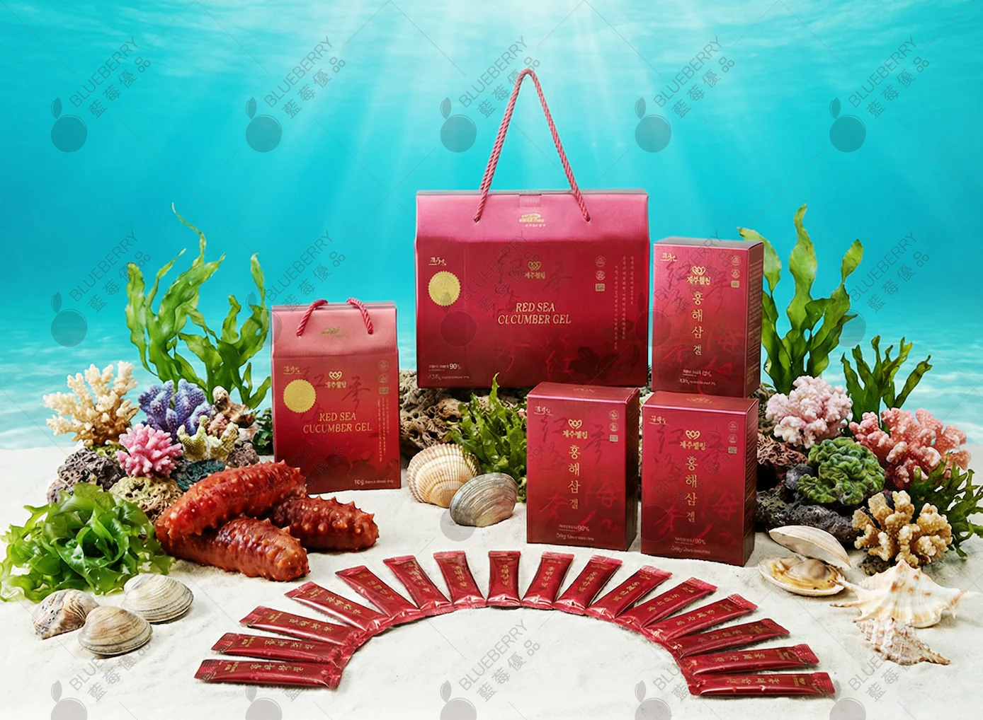 Bioactive Red Sea Cucumber Gel from Jeju, Korea - 60 count